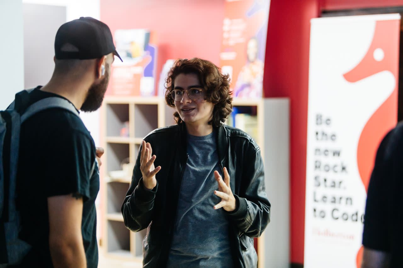 Holberton students learning by doing